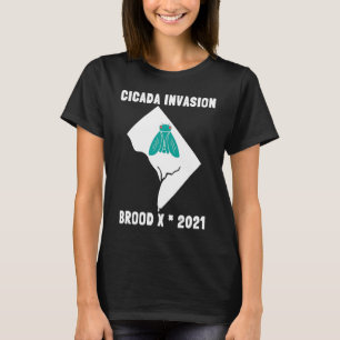 T-shirt Cicada Invasion Brood X 2021 Washington DC State O