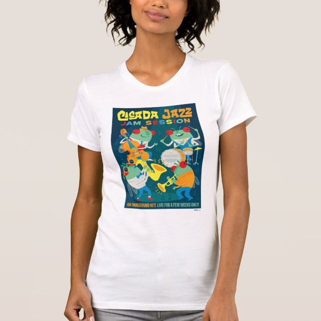 T-shirt Cicada Jazz Jam Session (Devant)