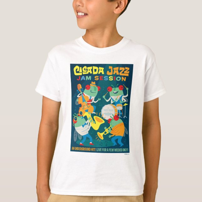 T-shirt Cicada Jazz Jam Session (Devant)