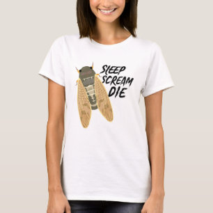T-shirt Cicada Sleep Cri Mourir Entomologiste Nature Anima