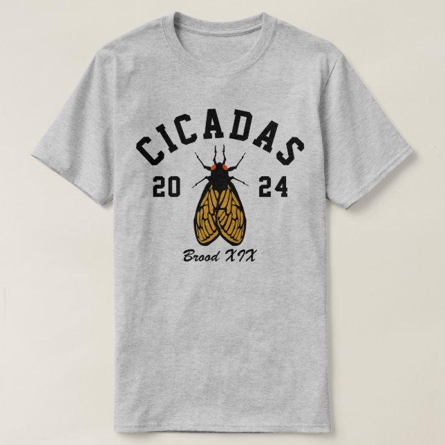 T-shirt Cicadas 2024 College Style (Design devant)