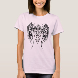 T-shirt Cicatrices tribales de croix d'ailes