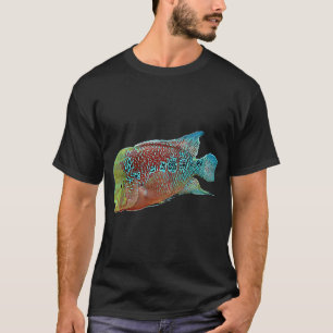 T-shirt Cichlidé Flowerhorn poisson d'aquarium d'eau douce