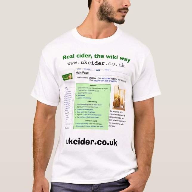 T-shirt ciderwiki (Devant)
