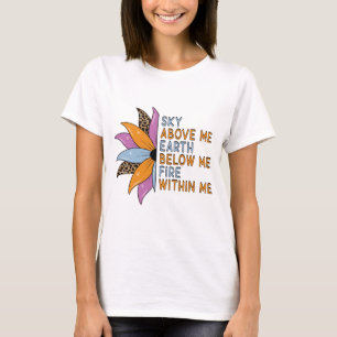 T-shirt Ciel au-dessus de moi terre en dessous de moi