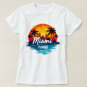T-shirt Ciel de Miami City Floride