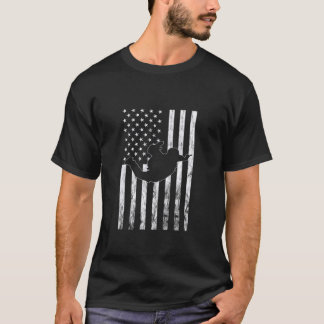 T-shirt Ciel drôle de parachutisme Américain Parachutisme 