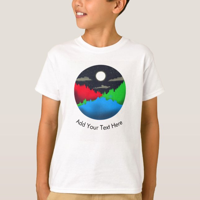 T-shirt Ciel nocturne personnalisé (Devant)