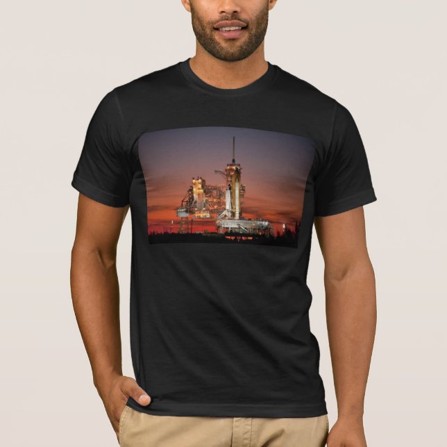 T-shirt Ciel rouge pour le lancement de la navette spatial (Devant)