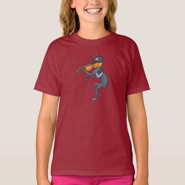t-shirt cigale violoniste (Front)