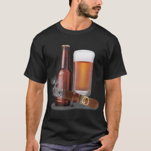 T-shirt Cigar et une bière