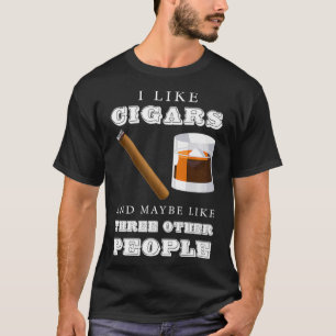 T-shirt Cigar Fumer Whiskey Bourbon Boire Papa Scotch