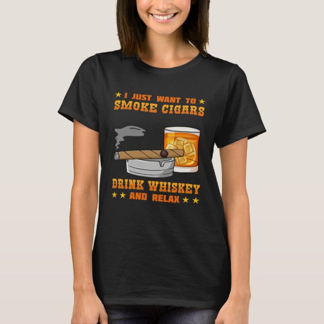 T-shirt Cigar Smoker Smoking Quotes   3 (Devant)