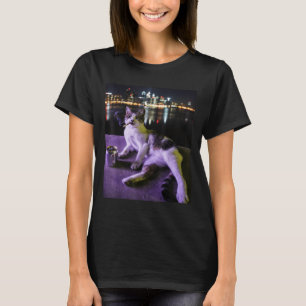T-shirt Cigarette Kitten Drôle Fumer Chat Mème Bra Stupide