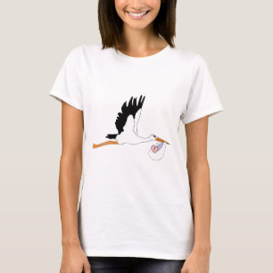 T-shirt Cigogne livrant le bébé