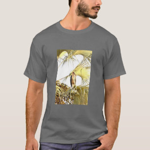 T-shirt Cigogne Marabo dans les feuilles de palmier géante
