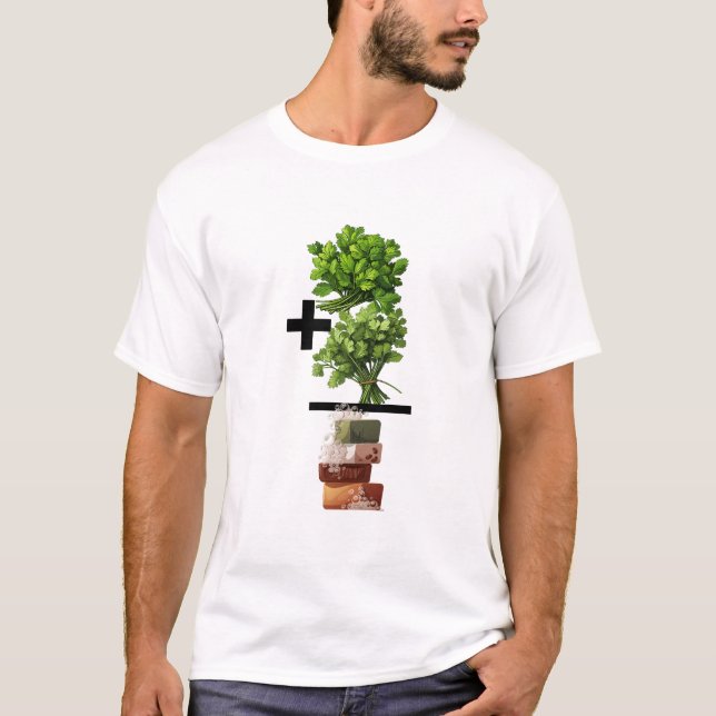 T-shirt Cilantro Math - Drôle Anti-Cilantro (Devant)
