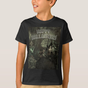 T-shirt Cimetière de zombies Horreur Épouvantail Halloween
