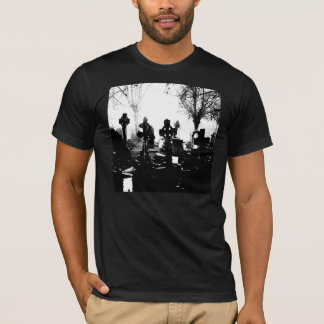 T-shirt cimetière gothique Déplaisant