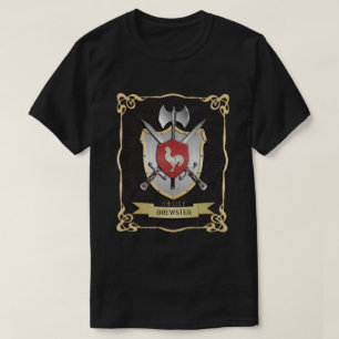 T-shirt Cimier de bataille de coq Sigil Noir