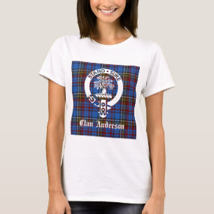T-shirt Cimier et tartan du clan écossais Anderson