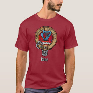 T-shirt Cimier Rose de clan sur Tartan