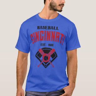 T-shirt Cincinnati Baseball Est 1881 Vintage Look Text