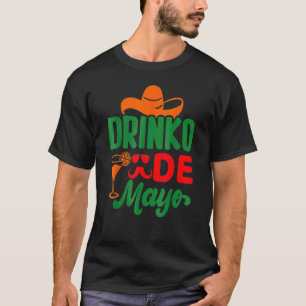 T-shirt Cinco De Drinko Mexicain Cinco De Mayo Boire Sq