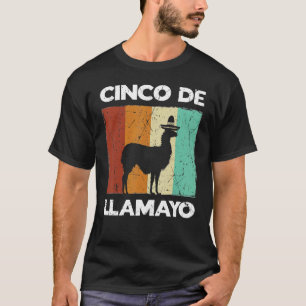 T-shirt Cinco De Llamayo Célébrations de Retro Fêtons Fies