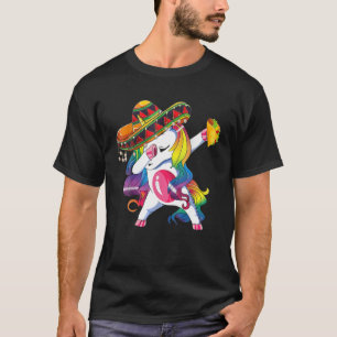 T-shirt Cinco De Mayo 2022 Dabbing Unicorn Taco Holder Mex