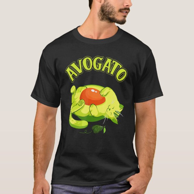T-shirt Cinco De Mayo   Avocado Mexico Meow Avogato Cat (Devant)