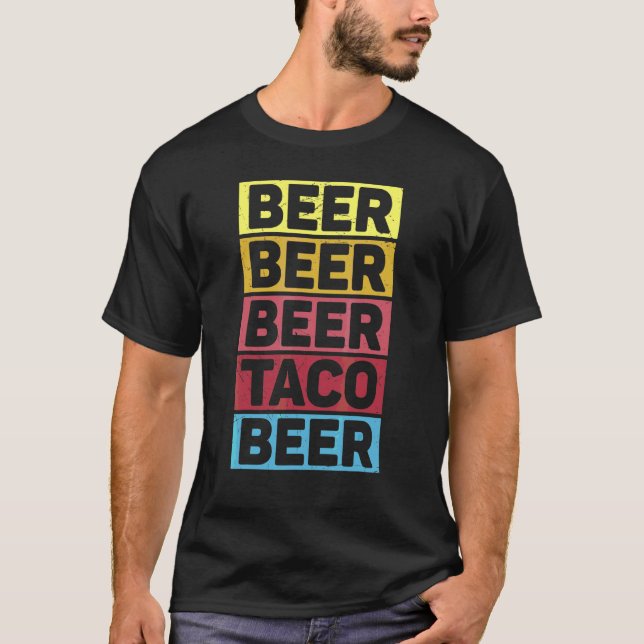 T-shirt Cinco De Mayo Bière Taco Bière (Devant)