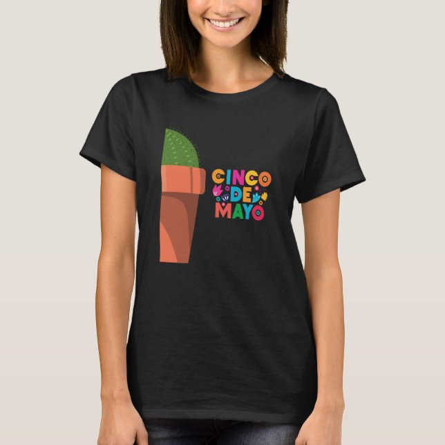 T-shirt Cinco De Mayo Burritos Mexico Tacos and Avocado  2 (Devant)