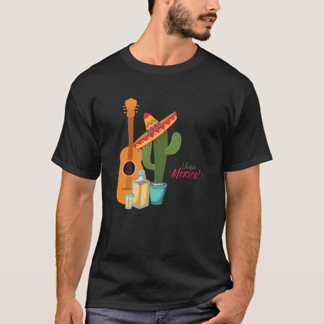 T-shirt Cinco De Mayo Burritos Mexico Tacos and Avocado  4 (Devant)