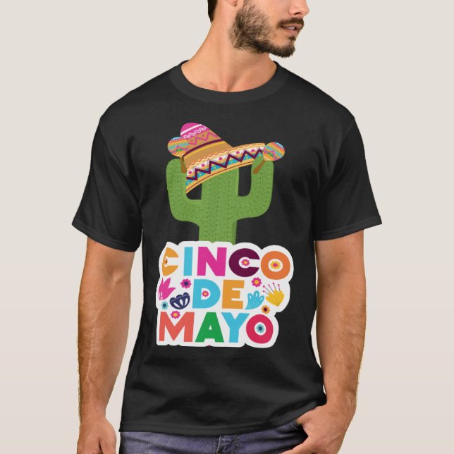T-shirt Cinco De Mayo Burritos Mexico Tacos and Avocado 53 (Devant)