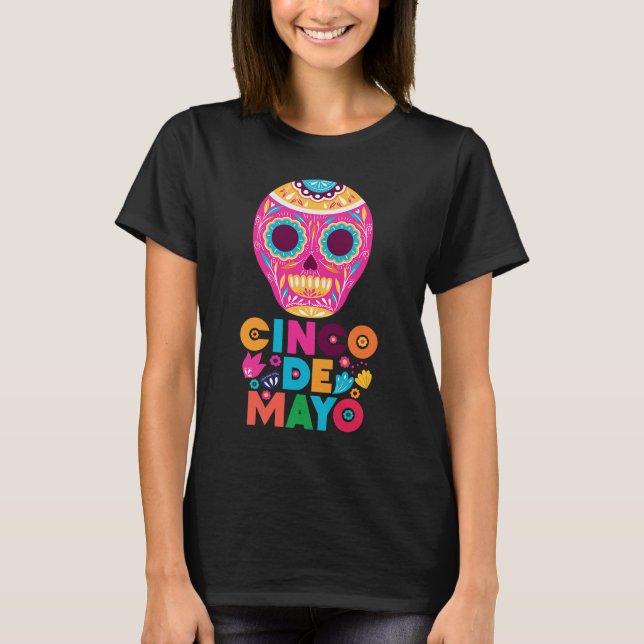T-shirt Cinco De Mayo Burritos Mexique Tacos et Avocado (Devant)