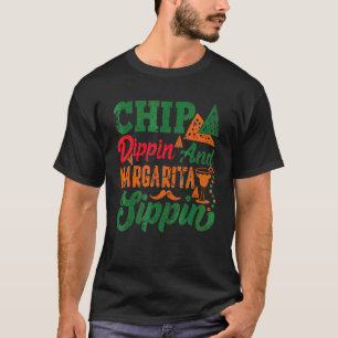 T-shirt Cinco De Mayo Chip Mexicain Dippin Margarita Sippi