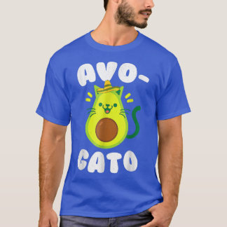 T-shirt Cinco De Mayo Cinco De Meow Avogato Cat Avocado Ki