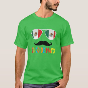 T-shirt Cinco De Mayo Drapeau Mexicain Moustache Funny