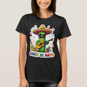 T-shirt Cinco de mayo drôle mexicain cactus lunettes de so