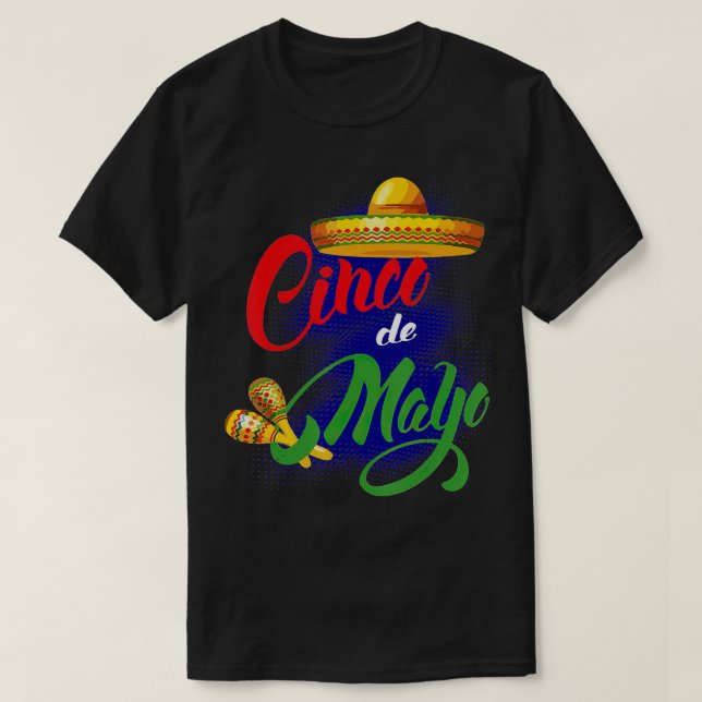 T-shirt cinco de mayo Fiesta Design Camisa 5 de mayo Viva (Design devant)