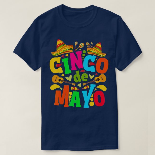 T-shirt Cinco De Mayo Fiesta Surprise Camisa 5 De Mayo Viv (Design devant)