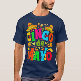 T-shirt Cinco De Mayo Fiesta Surprise Camisa 5 De Mayo Viv