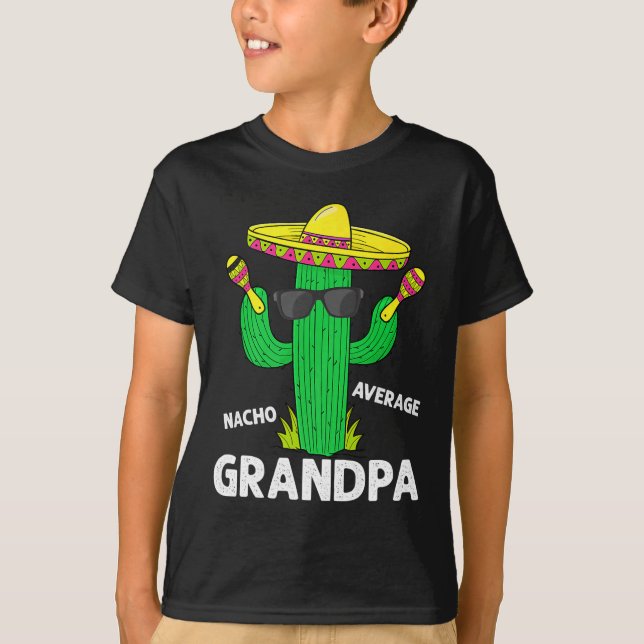 T-shirt Cinco De Mayo Funny Nacho Moyenne Grandpa Sombrero (Devant)