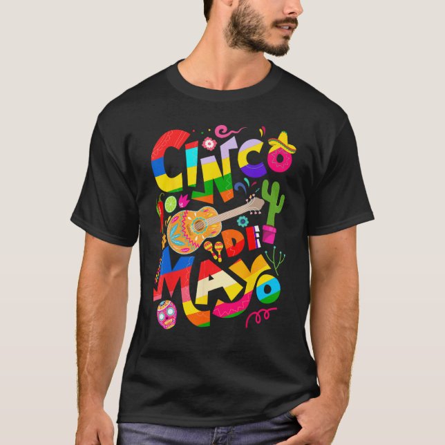 T-shirt Cinco De Mayo Lets Fiesta Squad 5 De Mayo Mexican  (Devant)
