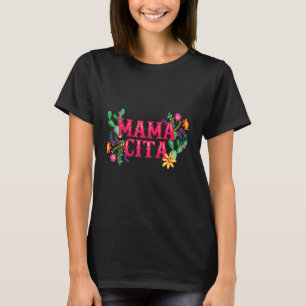 T-shirt Cinco De Mayo Mama Cita Florale Mexicaine Fiesta 1