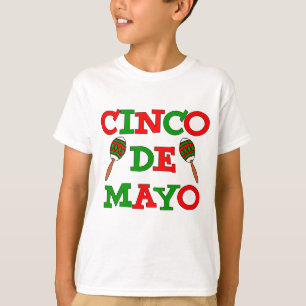 T-shirt Cinco De Mayo Maracas colorés