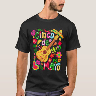 T-shirt Cinco De Mayo Mexican Fiesta Squad 5 De Mayo Pour 