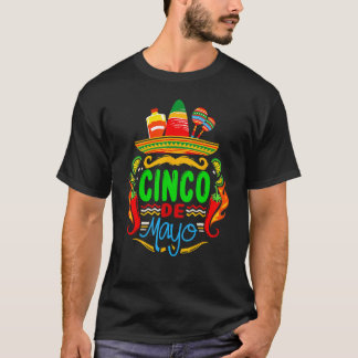 T-shirt Cinco De Mayo Mexican Food Tequila 5th May