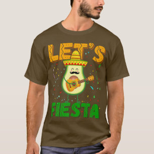 T-shirt Cinco De Mayo Moustache Avocat Guitare Faisons la